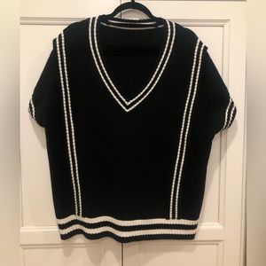 Black and White Vintage Vest